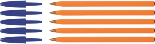 BIC ORANŽOVÝ GUĽOVÝ BOD - Farba: Modrá x 5