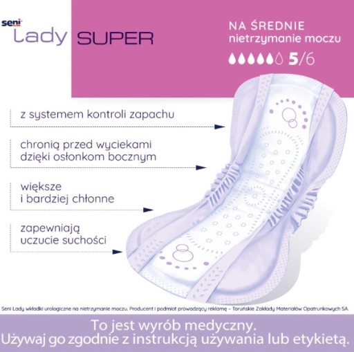 Seni Lady Super na inkontinenciu moču 1 ks