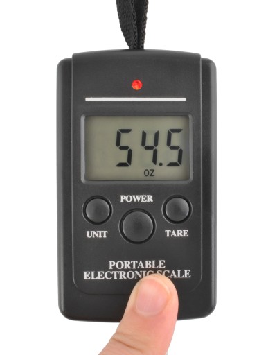Háčik Cestovná rybárska váha na batožinu 40 kg LED