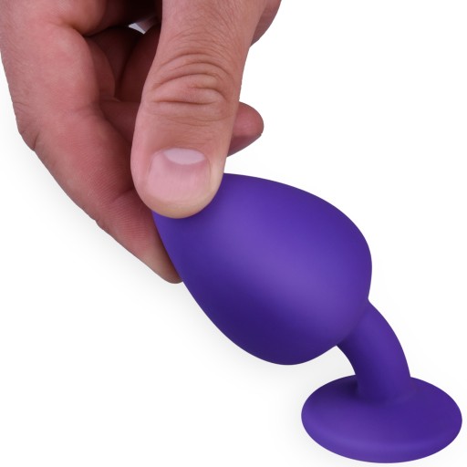 SILIKÓNOVÁ ANÁLNA ZÁSTRČKA S KRYŠTÁLOM Veľkosť M
