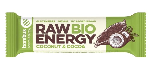 RAW ENERGY BIO tyčinka arašidovo-kakaová GLUELESS. BIO 50 g