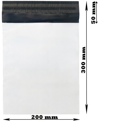 KURIÉRSKE FÓLIOVÉ BALENIA FÓLIOVÉ BALENIE OBÁLKA 200x300 50ks BIELA FÓLIA