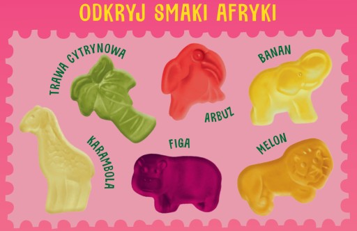 Travelki Smaki Africa Fresh&Fruity želé 80g