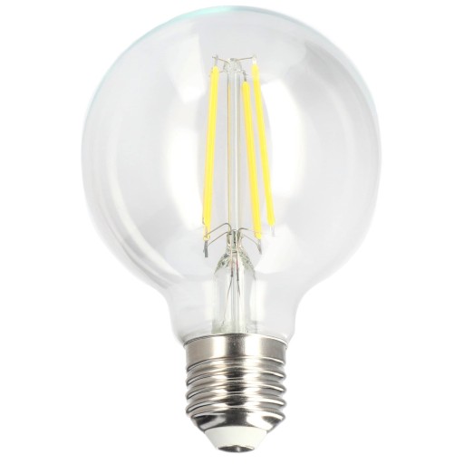 Dekoratívna LED žiarovka E27 G80 CLEAR 7W 4000K neutrálna 806lm EDO