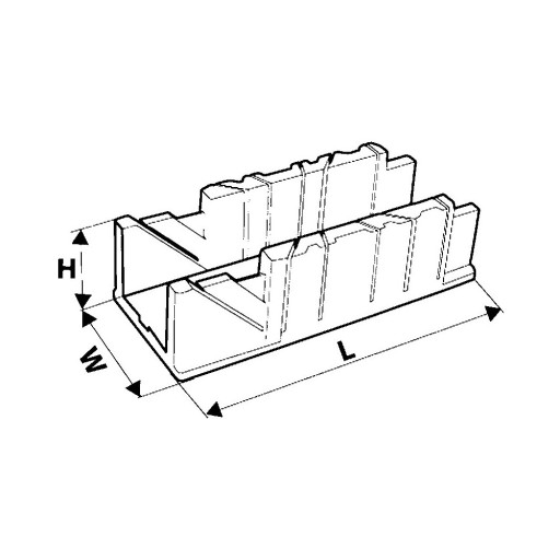 Plastový pokosový box 212 x 42 x 44 mm