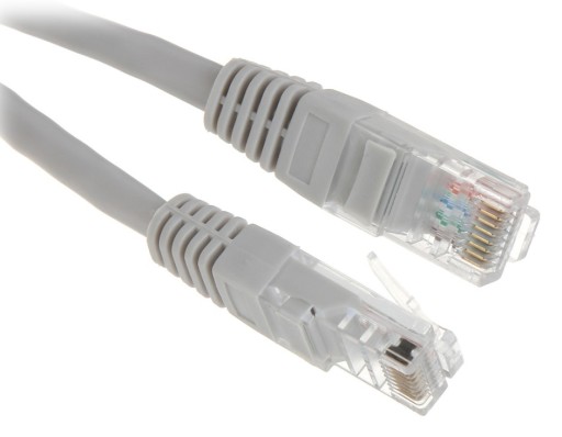 Patchcord U/UTP 5e RJ45 / RJ45 15 m sivý