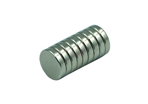 Neodymový magnet 12x2,75mm okrúhly pevný 5 kusov