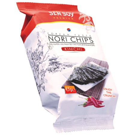 Nori Kimchi čipsy z rias 4,5g - Sen Soy