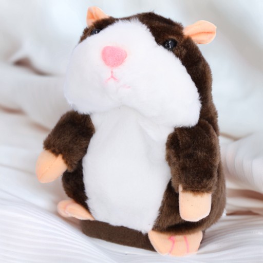 HOVORÍCI HAMSTER hračka opakujúca sa plyšová hračka maskot rozprávača rozpráva slová