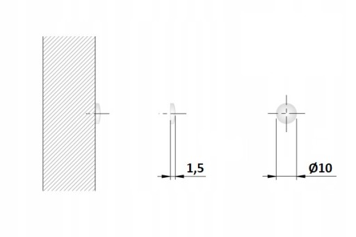 SILIKÓNOVÝ TLMIČ NÁRAZOV 10x1,5 mm 50 KS