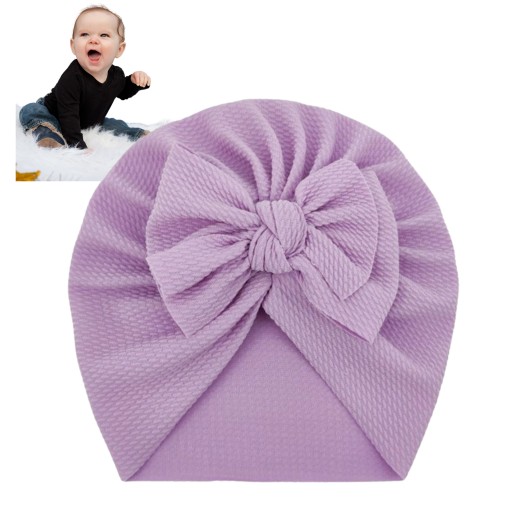 Detský turban s mašľou, dievčenská čiapočka