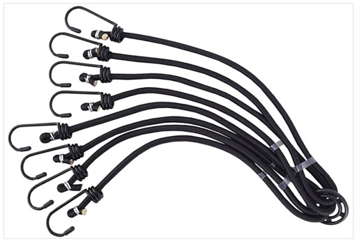 C0P96 ELASTICKÉ KÁBLE SPIDER 8 RAMEN NA BATOŽINU 60CM 0000-00