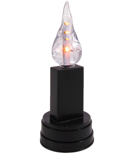 Veľká vložka na LED sviečky, živý plameň + batérie