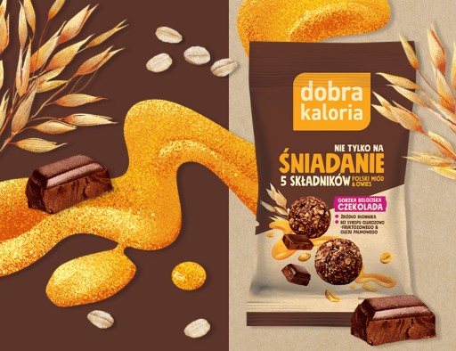 Zdravý snack ovsené raňajkové guličky s čokoládou a medom, dobré kalórie