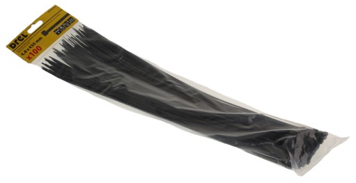 KABELOVÉ VIAZAČKY 4,8X430MM NYLONOVÉ ČIERNA UV DREL VIAZAČKY 100ks