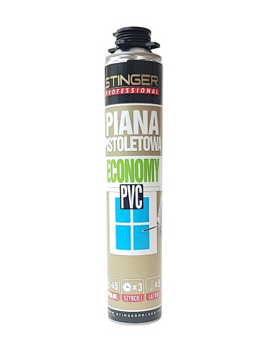 Pena na montáž pištole 750ml 800g PVC na okná a dvere