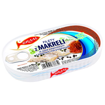 Filety z makrely v omáčke Graal korenie 170g