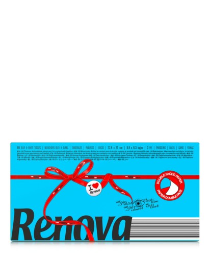 Renova modré snímateľné utierky 80 ks