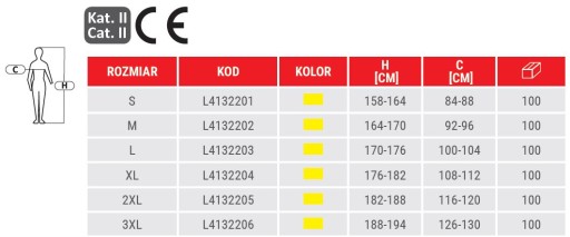 LAHTI PRO Žltá reflexná vesta L41322 3XL
