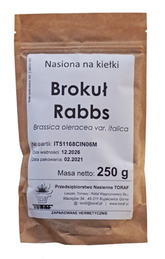 Brokolica Rabbs semienka na klíčky 250g TORAF