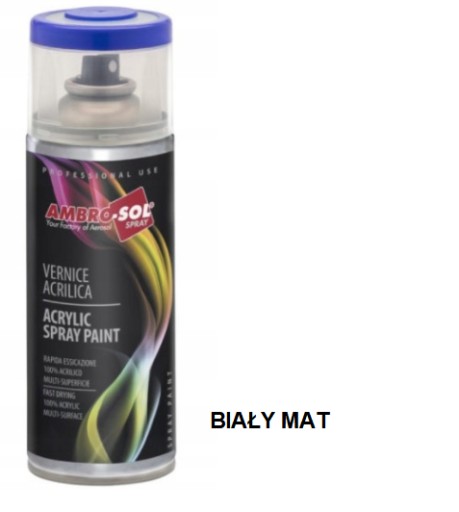 Uni. akrylový lak MATNÁ BIELA RAL9010