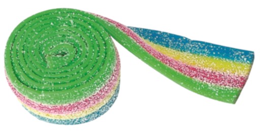 Fini Roller Fizz Fruit Jelly Sour Rainbow Mix Jablko Citrón Čučoriedka 20g