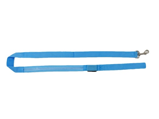 SVIETIACE LED USB vodítko pre psa, MODRÉ, 120 cm