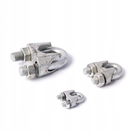 Objímka na laná 40mm XL DIN741 BIELY ZINK