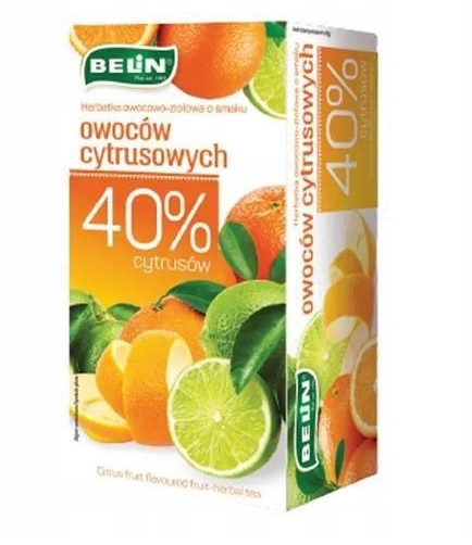 BELIN OVOCIE A BYLINKOVÝ ČAJ CITRUSOVÉ PLODY 20T