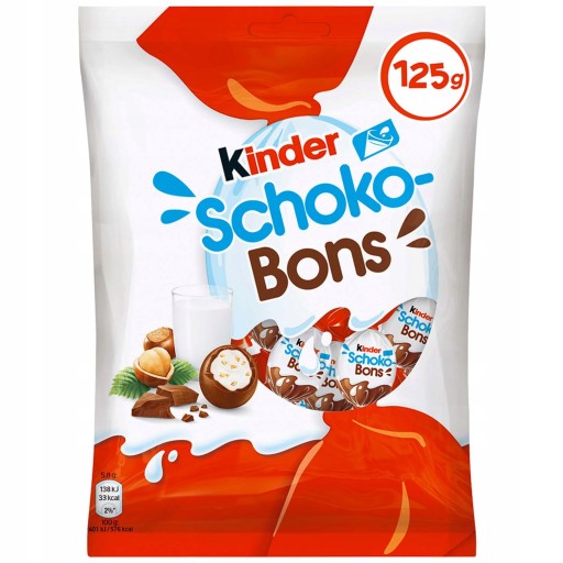 Kinder Schoko Bons čokoládové cukríky s orieškami Ferrero 125g