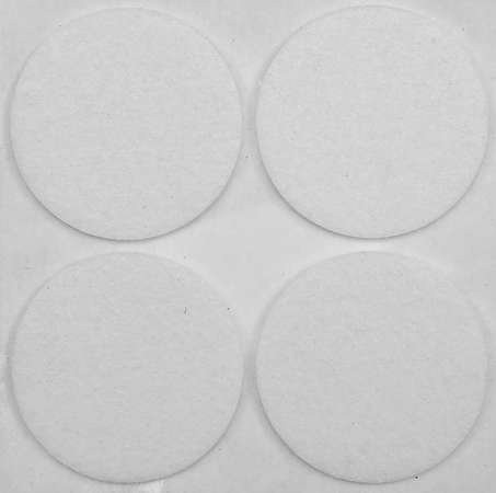 VOREL PODLOŽKY PLSTENÉ 40 MM BIELE 4 KS