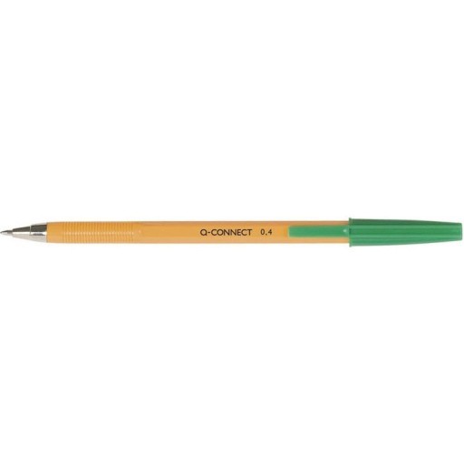 Tradičné guľôčkové pero Q-connect, zelené KF34049