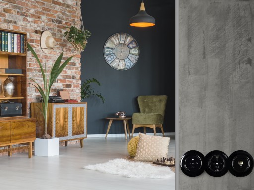 LOFT RETRO DVOJRÁMČEK ČIERNA JLM