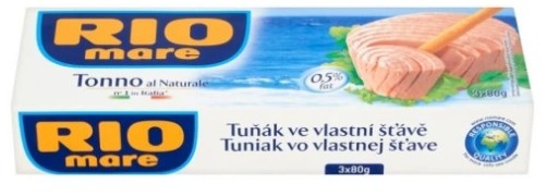 Tuniak vo vlastnej omáčke 3x80G RIO MARE