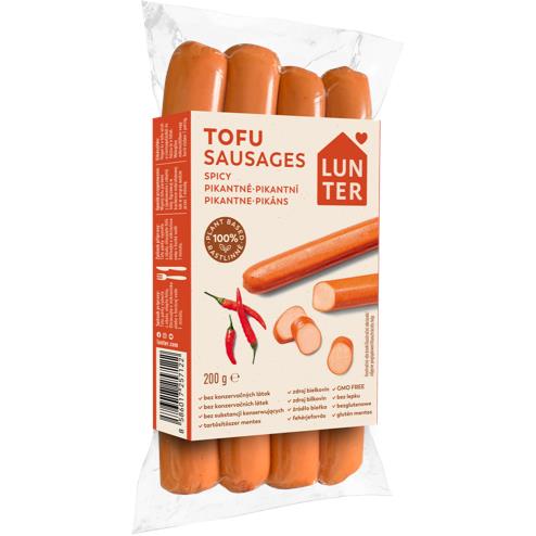 Pikantné tofu párky 200g Lunter