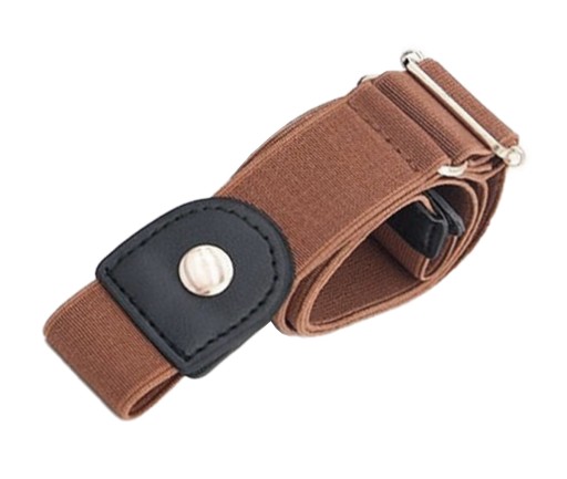 BQ53D HNEDÝ OPASOK BEZ SPONY NA NOHAVICE