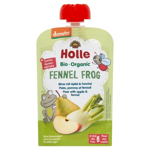Dill Frog Mousse v tube bez pridaného cukru od 6 mesiacov Demeter BIO 100