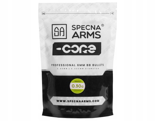 Biologicky odbúrateľné ASG BBs Specna Arms Core 0,30 g 1000 ks.