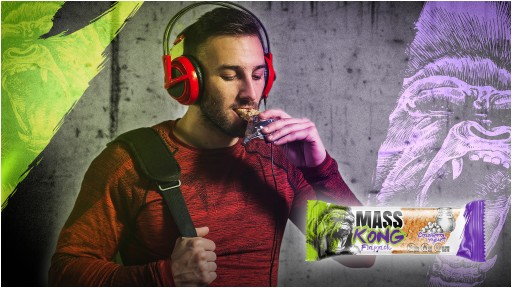 Hiro.Lab Mass Kong FLAPJACK ovsená tyčinka S BRUSINAMI 90g