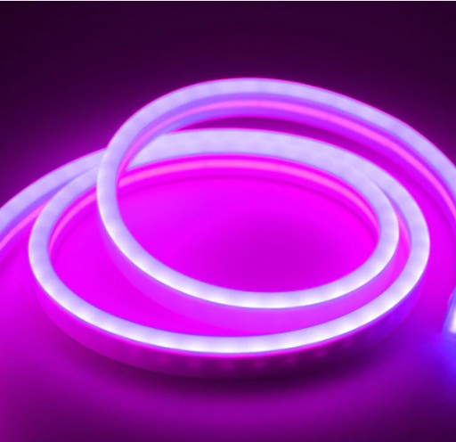 NEON LED pásik 230V 8W ružový IP68 1m