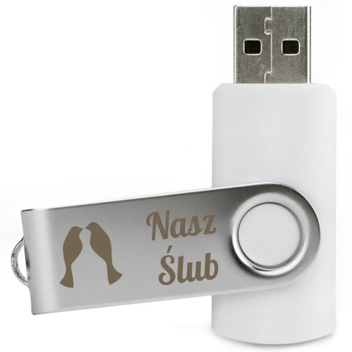 USB kľúč Pendrive 4 GB so svadobným gravírovaním