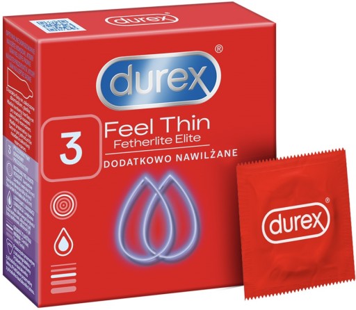 DUREX Fetherlite Elite kondómy 3 ks tenké