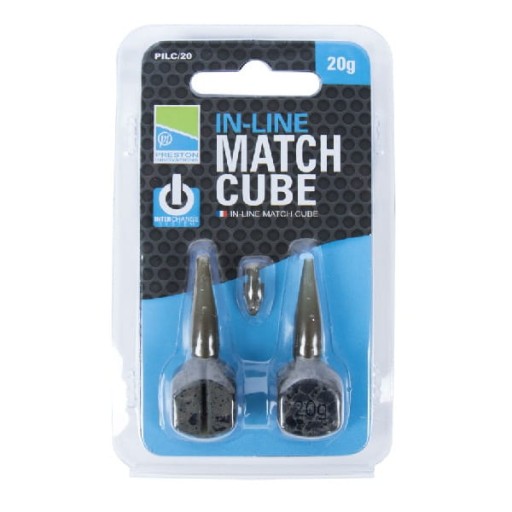 Závažie na čačky Preston In-Line Match Cube 20g