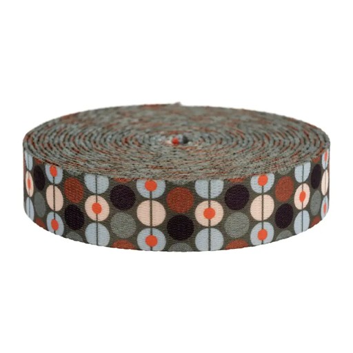 25 mm páska so sublimačnou potlačou Graphic RINGS na nosnej páske