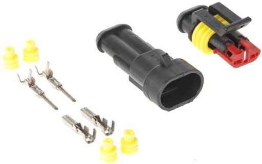 Hermetický automobilový konektor SuperSeal, 2 PIN