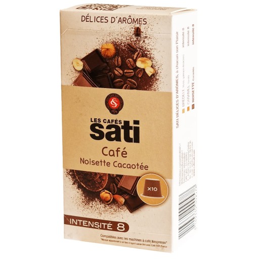 Sati Hazelnut Cocoa 10 kapsúl kávy Nespresso