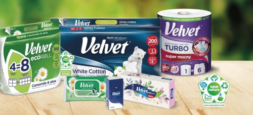 Univerzálne obrúsky Velvet Nature 90 ks