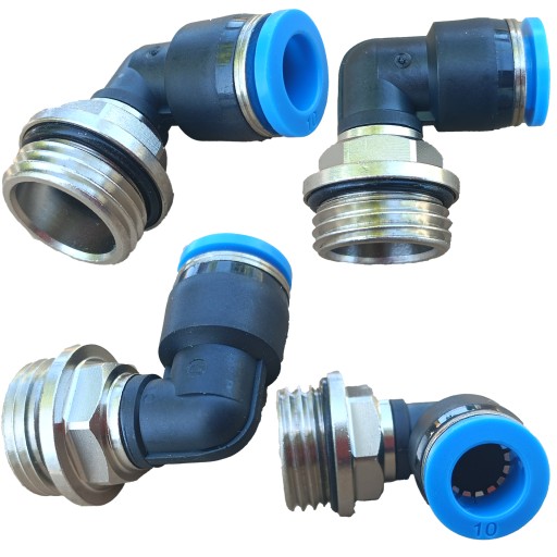 Uhlový pneumatický zásuvný konektor fi 10mm závit 1/2