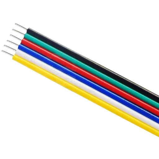 KÁBLOVÝ RGBCCT kábel LED pásik 6x0,5mm