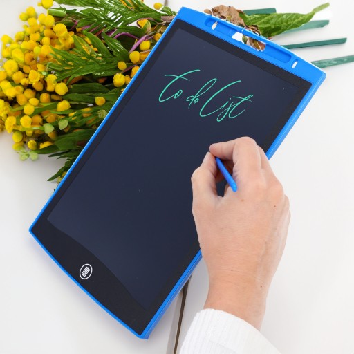 GRAFICKÝ TABLET PRE DETI, kreslenie, maľovanie, zápisník, tabuľa, stylus, 12